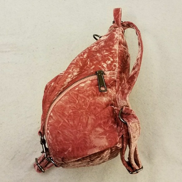 Rebecca Minkoff Pink Velvet Juilan Velvet Backpack - Picture 3 of 7